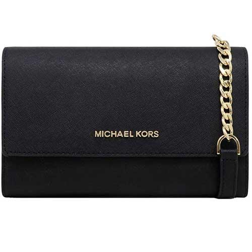 【MICHAEL KORS】鏈帶防刮斜背包－黑（現貨+預購）