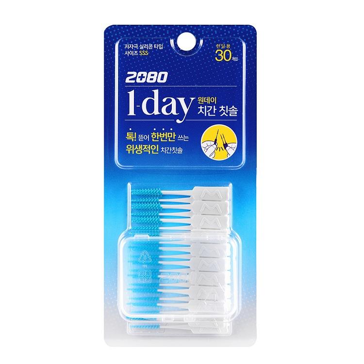 【韓國2080】一次性矽膠牙間刷30入（SSS）