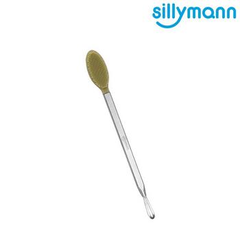 【韓國sillymann】 100%鉑金矽膠深層清潔兩用按摩刷（綠）【金石堂、博客來熱銷】