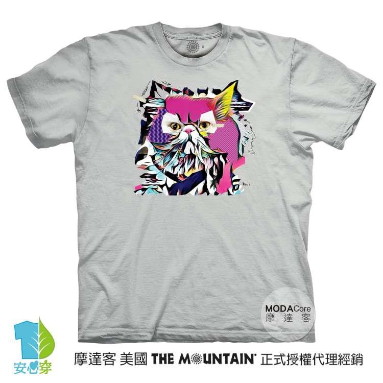 摩達客－預購－美國進口The Mountain 流行藝術貓 純棉環保藝術中性短袖T恤