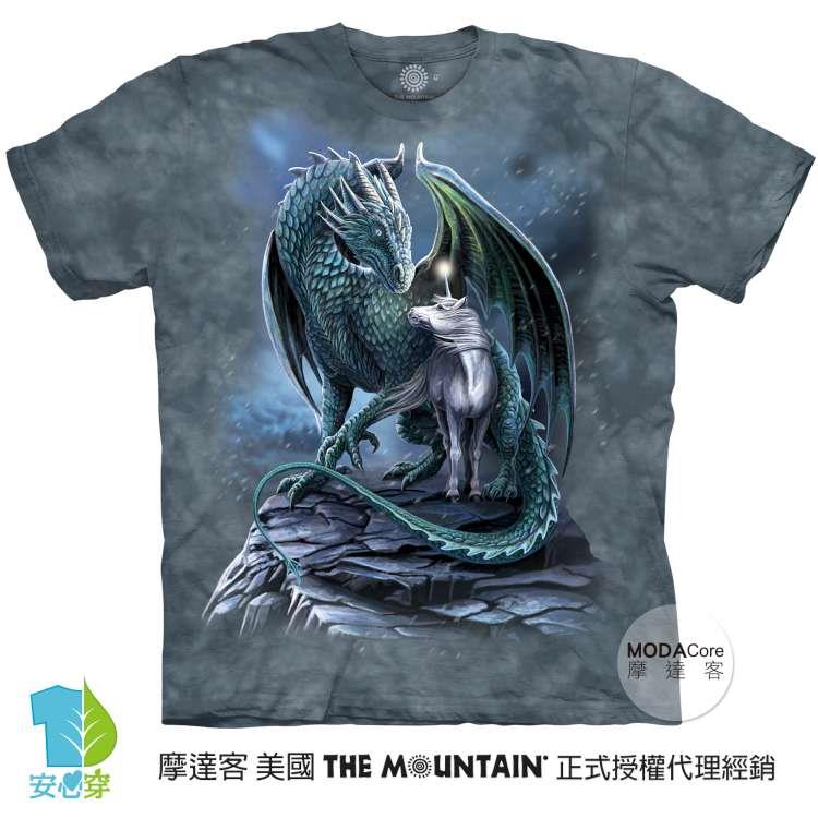 摩達客－預購－美國進口The Mountain 龍與聖馬 純棉環保藝術中性短袖T恤