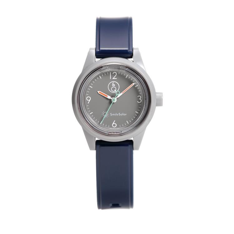 Q&Q SmileSolar MINI III系列 017太陽能手錶－藏青藍/32mm