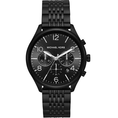 MICHAEL KORS 經典都會鍊帶計時腕錶－黑