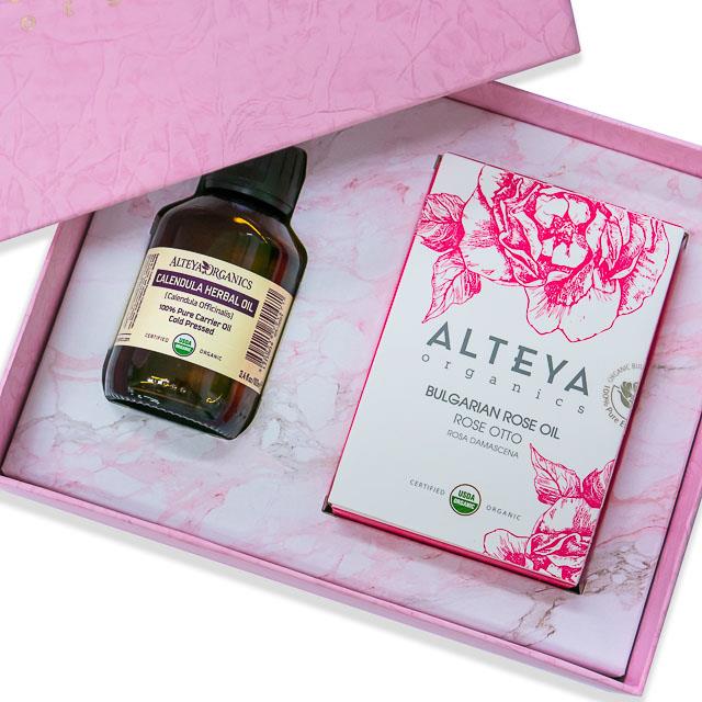 【Alteya】奧圖玫瑰精油禮盒－附提袋（甜杏仁組合）