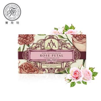 英國賽玫特AAA花卉護膚香皂－玫瑰花瓣200g【金石堂、博客來熱銷】