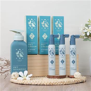 【歸毛家族】寵物肌膚救星－護膚噴液*2+精萃修護霜*2+舒敏保濕洗毛乳300ml