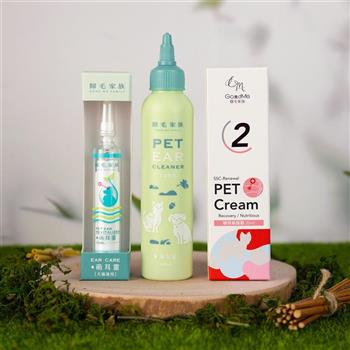 【歸毛家族】寵物萌耳保衛－萌耳液＋萌耳靈 (專業雙重寵物耳道護理)