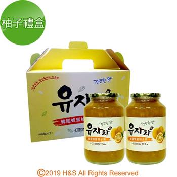《 柚和美》韓國蜂蜜生柚子茶禮盒（1kg/2入）【金石堂、博客來熱銷】