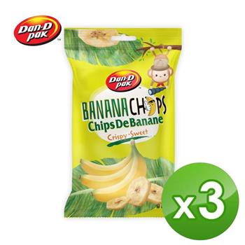 【Dan-D Pak 丹帝】香蕉脆片150g 三入組