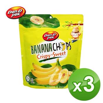 【Dan-D Pak 丹帝】香蕉脆片150g 三入組