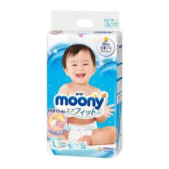【箱購】moony紙尿褲 （L）54片x 4包【金石堂、博客來熱銷】