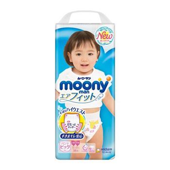 【箱購】moony超薄紙尿褲－女用 （XL）38片x 4包【金石堂、博客來熱銷】