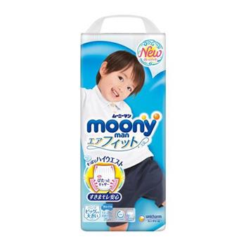 【箱購】moony超薄紙尿褲男用 （XXL）26片x 3包【金石堂、博客來熱銷】