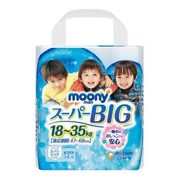 【箱購】moony超薄褲型男用 （XXXL）14片x 6包【金石堂、博客來熱銷】