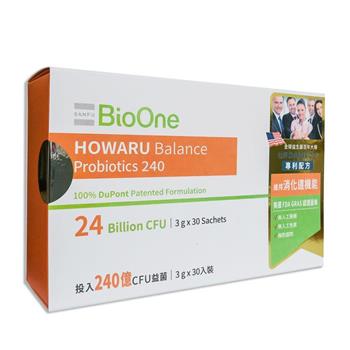【BioOne 碧而優】消化道益生菌（3g x 30包）【金石堂、博客來熱銷】