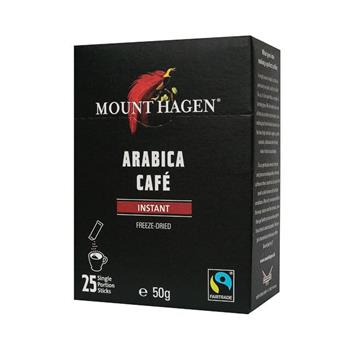 【Mount Hagen】公平貿易即溶咖啡粉2盒優惠組（2g x 25 x 2盒）【金石堂、博客來熱銷】