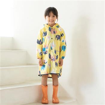 日本Wpc. 頑皮象M 空氣感兒童雨衣/防水外套 附收納袋（95－120cm）【金石堂、博客來熱銷】
