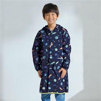 日本Wpc. 太空探險M 空氣感兒童雨衣/防水外套 附收納袋（95－120cm）【金石堂、博客來熱銷】
