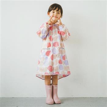 日本Wpc. 水果王國M 空氣感兒童雨衣/超輕量防水風衣 附收納袋（95－120cm）【金石堂、博客來熱銷】