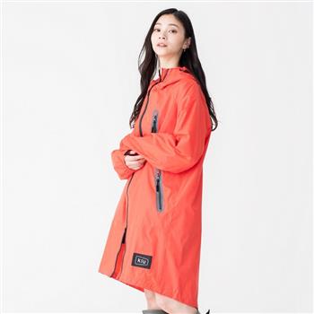 日本KIU 116909 粉紅色 空氣感雨衣/時尚防水風衣 附收納袋（男女適用）【金石堂、博客來熱銷】
