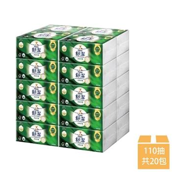 【Kleenex 舒潔】絲絨舒膚抽取式衛生紙 110抽x20包/串