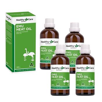 【澳洲Healthy care】鴯苗鳥熱油（4入組 100ml/瓶）【金石堂、博客來熱銷】