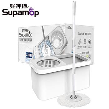 好神拖 2026神馬都好拖 省力雙渦輪拖把組 加贈1布(共1拖1桶2布)