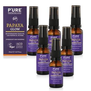 【澳洲 Pure Papayacare】木瓜亮澤滋養精華油(6入組 20ml/瓶)