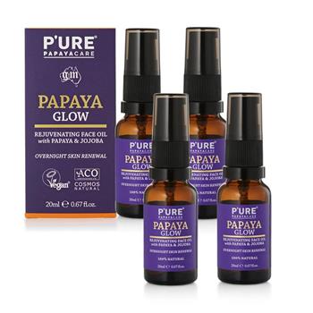 【澳洲 Pure Papayacare】木瓜亮澤滋養精華油(4入組 20ml/瓶)