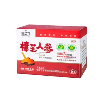 【台塑生醫】樟芝人參滋補液 （60ml x6瓶）【金石堂、博客來熱銷】