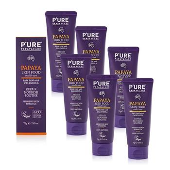【澳洲 Pure Papayacare】木瓜軟膏含金盞花 （6入組 75g/條）