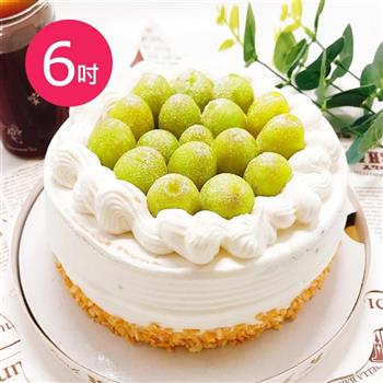 樂活e棧－生日快樂造型蛋糕－綠寶石奢華蛋糕6吋1顆（生日快樂 蛋糕 手作 水果）【金石堂、博客來熱銷】