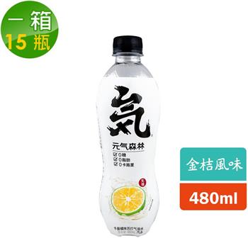 【元氣森林】金桔風味氣泡飲 （PET480ml） （15瓶/箱）
