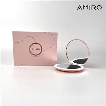 AMIRO LED隨身化妝鏡－白/粉【金石堂、博客來熱銷】
