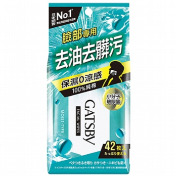 GATSBY 潔面濕紙巾 玻尿酸超值包42張《日藥本舖》