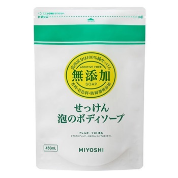 MIYOSHI 新無添加泡沫沐浴乳450ml補充包《日藥本舖》【金石堂、博客來熱銷】