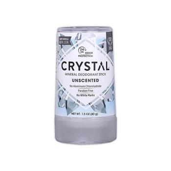 美國CRYSTAL-長效淨味約24小時礦物鹽身體固體除臭棒-無香款40g/條(晶燦綺肌長效體香石,運動汗味腋下狐臭消臭石,出國旅行體香膏)