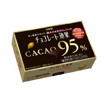 明治 95%CACAO黑巧克力60g-盒裝《日藥本舖》【金石堂、博客來熱銷】
