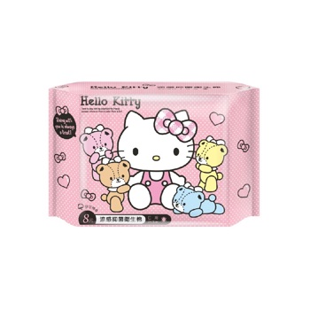 Hello Kitty 涼感萌萌衛生棉日用24.5cm8片《日藥本舖》【金石堂、博客來熱銷】