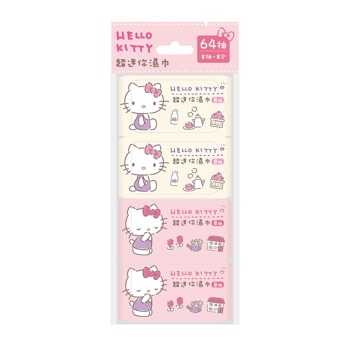 Hello Kitty 超迷你濕巾8抽8包《日藥本舖》【金石堂、博客來熱銷】