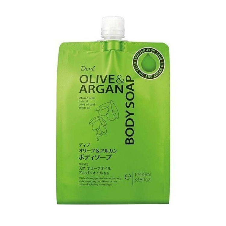 Deve 橄欖摩洛哥堅果沐浴乳1000mL補充《日藥本舖》