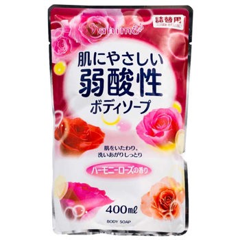 弱酸性沐浴乳補充包 玫瑰400ml《日藥本舖》【金石堂、博客來熱銷】