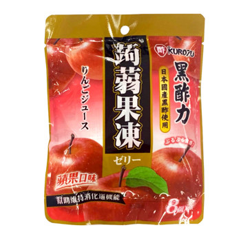 Mr黑酢力 kurozu 乳酸菌蒟蒻果凍蘋果口味8入《日藥本舖》【金石堂、博客來熱銷】