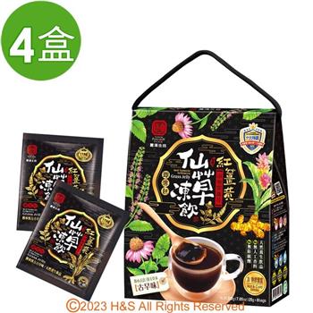 【豐滿生技】紅薑黃紫錐仙草凍飲（25gx8包/盒）4盒組