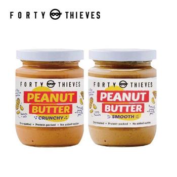 【壽滿趣】Forty Thieves紐西蘭頂級堅果醬－235gx兩件組（花生顆粒1花生絲滑1）【金石堂、博客來熱銷】