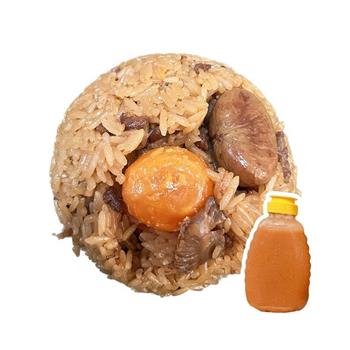 金門邁全球x黑人油飯-手作荷葉油飯180gx10入-贈手作甜辣醬(古早味 港式)