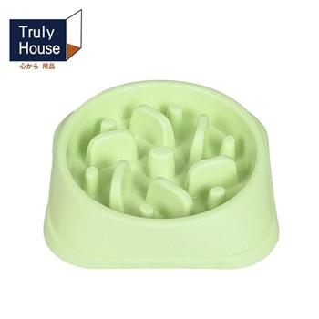 【Truly House】寵物防滑慢食碗 防打翻設計/防噎食碗/寵物碗(三色任選)