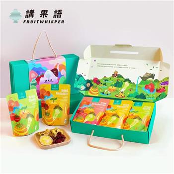 【講果語】輕盈果物禮盒_果乾3入組(芭樂果乾、草莓果乾、鳳梨果乾)
