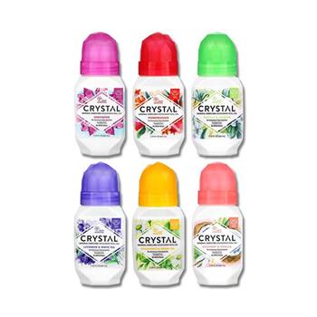 美國CRYSTAL-長效淨味約24小時滾珠型礦物鹽液體除臭劑66ml/瓶(運動汗臭袪味劑/全天乾爽體香露/腋下狐臭去味消臭劑/除身體異味體香膏)