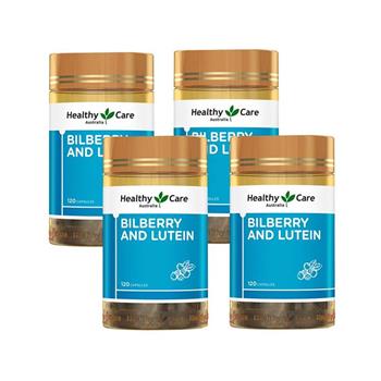 澳洲 Healthy care 山桑子葉黃素膠囊(4瓶 120顆/瓶) 即期品-2025年10月到期